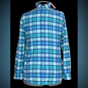 NWT Vineyard Vines boys “flannel” shirt sz L(16)